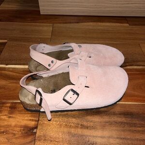 Birkenstock Tokio Pink Suede Clog 38